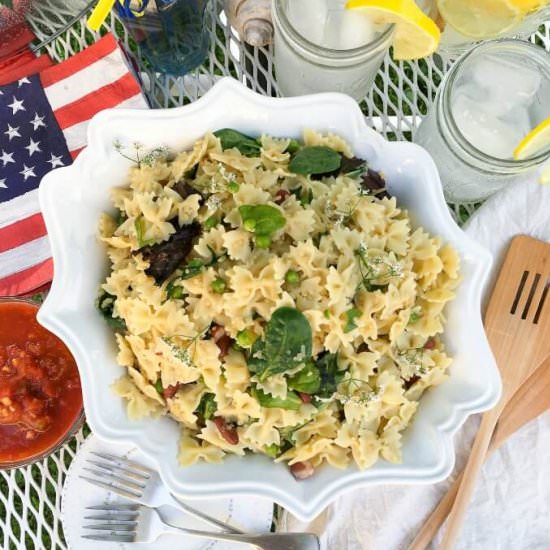 Mini Farfalle Pasta Quinoa Salad - Recipe photo by LifesLittleSweets
