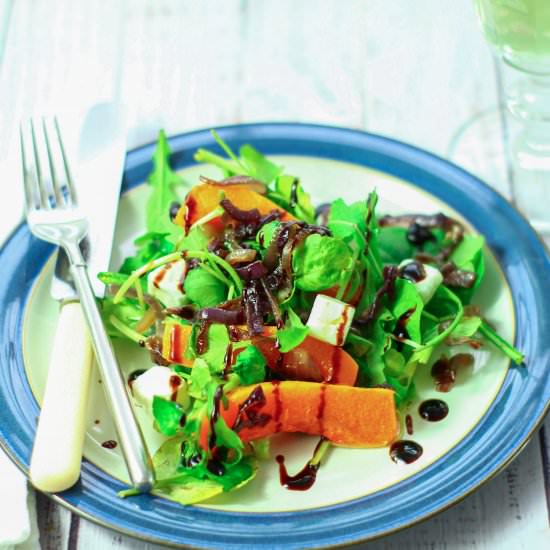 Roast Butternut Squash Winter Salad - Recipe photo by Apply to Face Blog