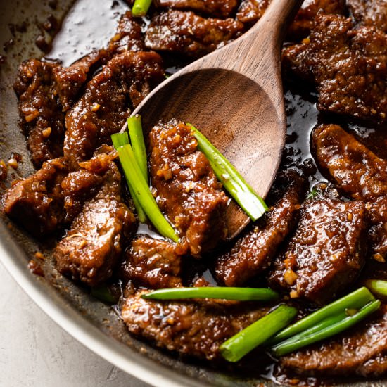 Mongolian Beef - Recipe photo by nourishandfete