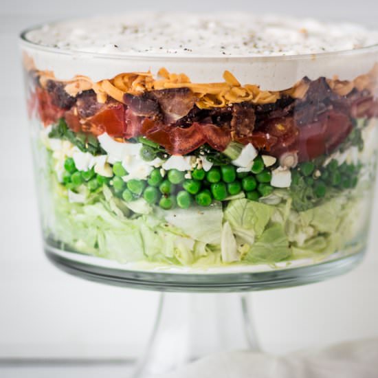 Seven Layer Salad - Recipe photo by smallfarmbiglife