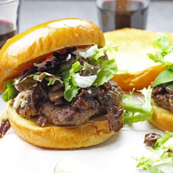 Wine Country Burgers - Recipe photo by AGratefulMeal