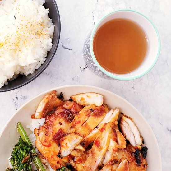 Sweet Chilli Chicken Thighs - Recipe photo by FeastGloriousFeast