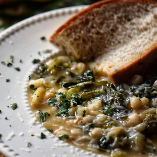 Escarole and White Bean Soup - Recipe photo by shelovesbiscotti
