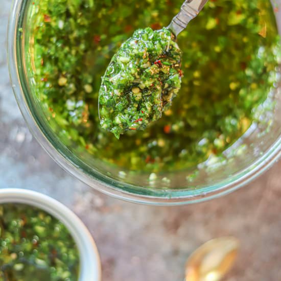 Chimichurri Sauce Recipe - Recipe photo by HIldaskitchenblog