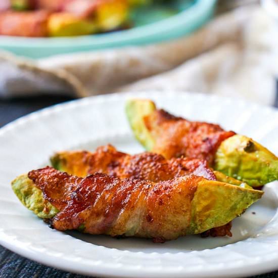 Easy Keto Bacon Wrapped Avocado - Recipe photo by MyLifeCookbook