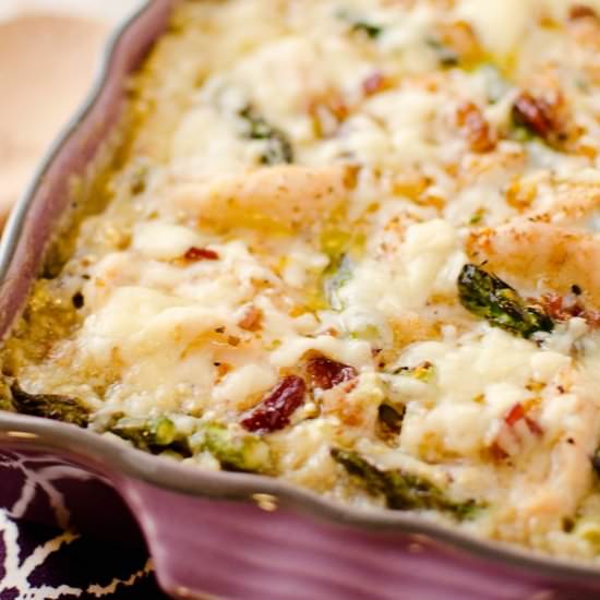 Asparagus, Chicken, Quinoa Bake - Recipe photo by The Creative Bite