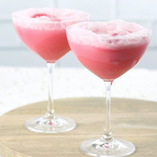 Raspberry Champagne Float - Recipe photo by simplesips