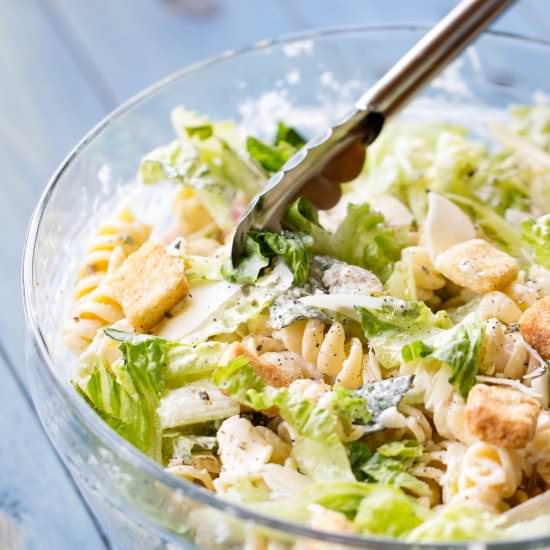 Grilled Caesar Pasta Salad - Recipe photo by Or Whatever You Do