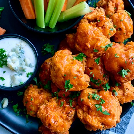 Air Fryer Buffalo Cauliflower Bites - Recipe photo by agoudalife