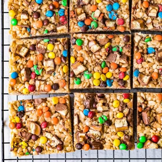 Loaded Rice Crispy Treats! - Recipe photo by the cookie rookie
