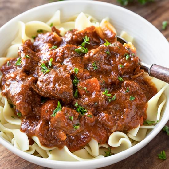Beef Goulash - Recipe photo by thecozyapron