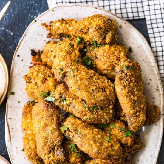 Garlic Parmesan Chicken Wings! - Recipe photo by the cookie rookie