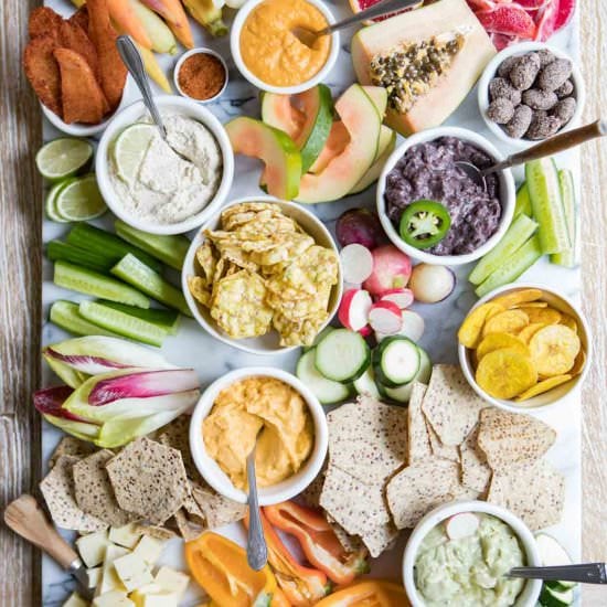 Epic Crudites Platter With Dip - Recipe photo by Howe We Live