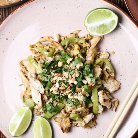 Healthy Chicken Pad Thai - Recipe photo by Fit Food Wizard
