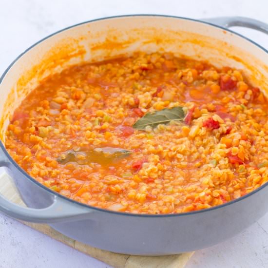 Easy Lentil Bolognese (Vegan) - Recipe photo by easypeasyfoodie