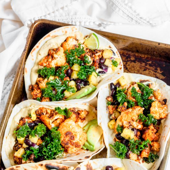Blackened Cauliflower Tacos - Recipe photo by SprinklesandSeaSalt