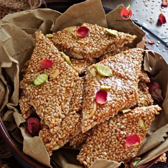Sesame Brittle - Recipe photo by anshusfoododyssey