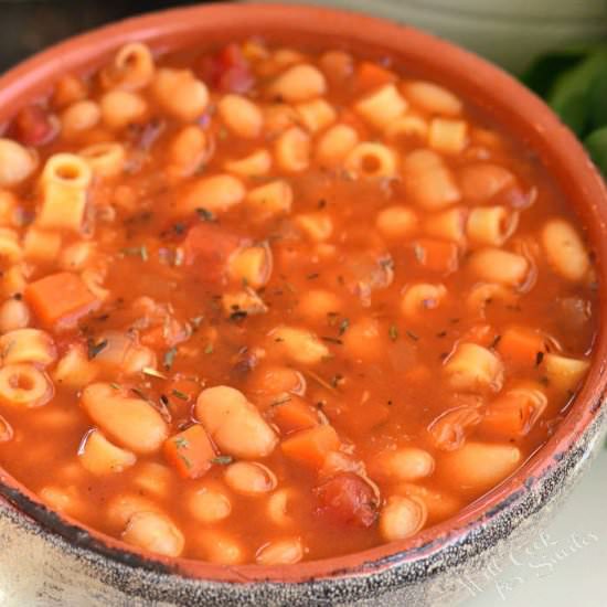Pasta e Fagioli - Recipe photo by WillCookForSmiles