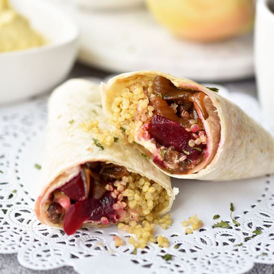 Quinoa and Onion wrap - Recipe photo by Woman in Real Life