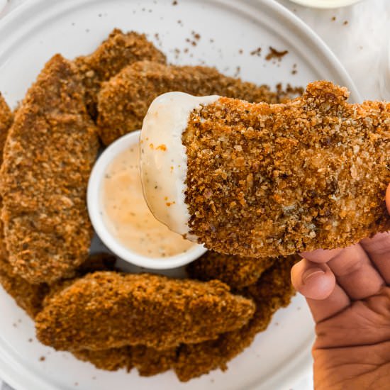 Gluten-Free Baked Chicken Tenders - Recipe photo by hellospoonful