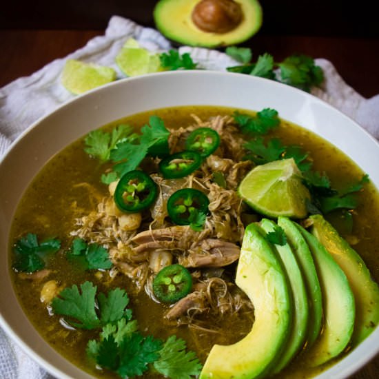 Crockpot Mexican Chicken Pozole - Recipe photo by JawnsICooked