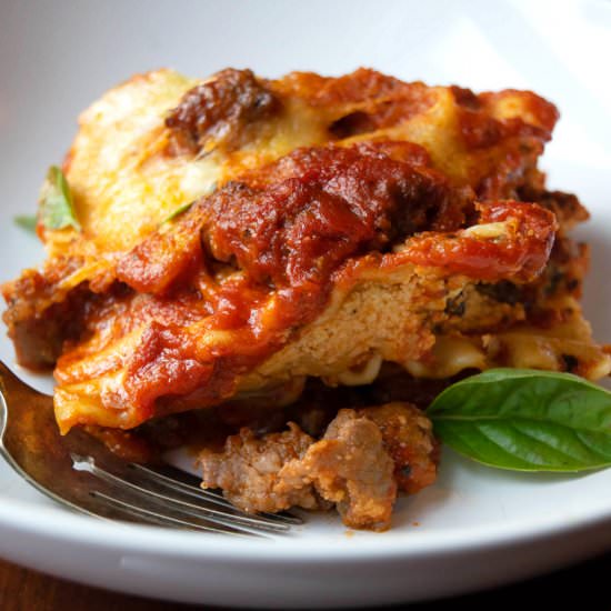 5 Cheese Sausage & Spinach Lasagna - Recipe photo by JawnsICooked