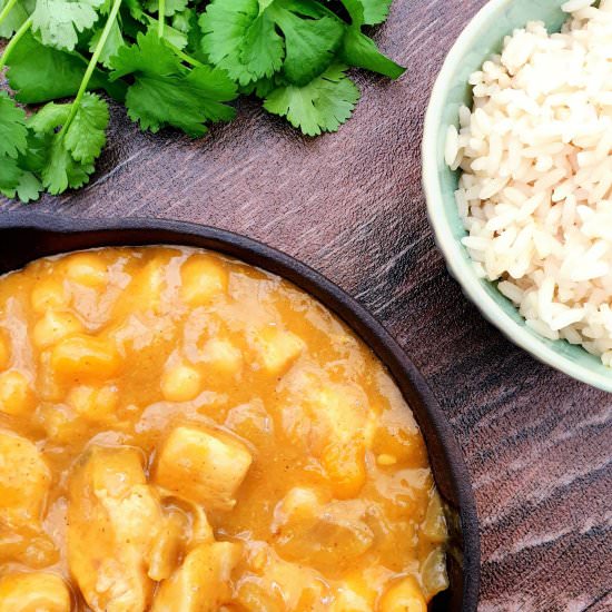 Chicken, Chickpea & Butternut Korma - Recipe photo by FeastGloriousFeast