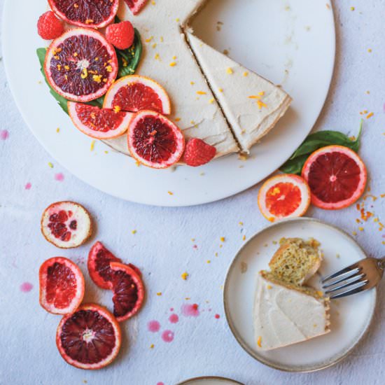 Blood Orange Almond Cake - Recipe photo by StemandSpoon
