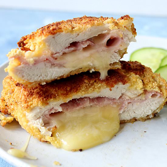 Homemade cheesy cordon bleu - Recipe photo by Travel and Food