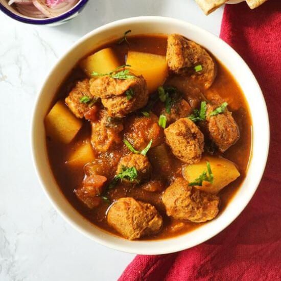 Soya Chunks Curry - Recipe photo by greenbowl2soul
