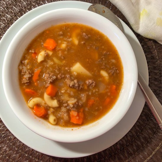 Hamburger Soup - Recipe photo by Tidbitsbytaylor