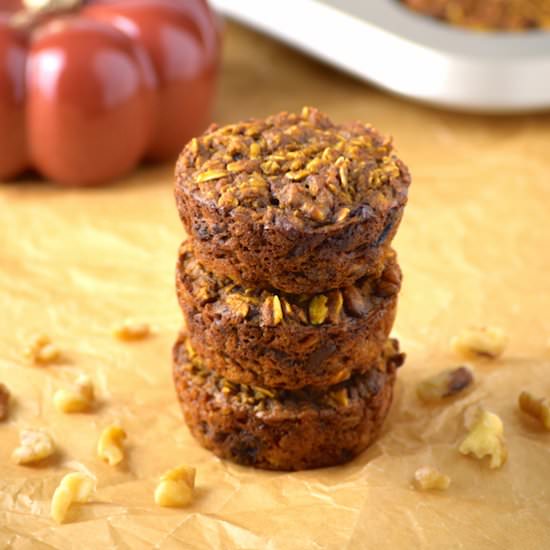 pumpkin baked oatmeal cups - Recipe photo by justtoclaireify