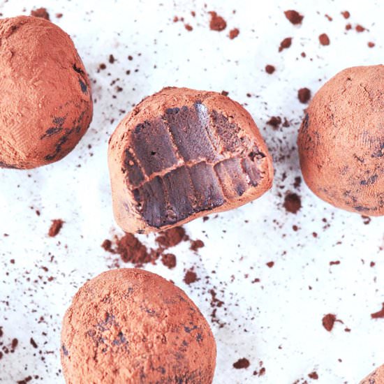 Vegan Orange Chocolate Truffles - Recipe photo by sweetrusticbakes