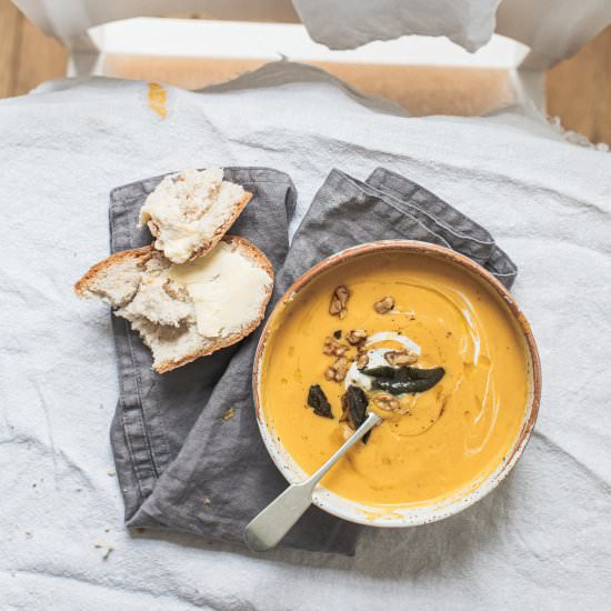 Root veg and butternut squash soup - Recipe photo by Shecanteatwhat