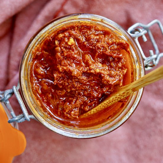 Harissa - Recipe photo by simmerandsauce