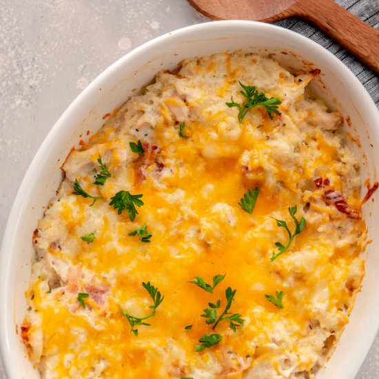 Chicken Cauliflower Rice Casserole - Recipe photo by Appetite For Energy