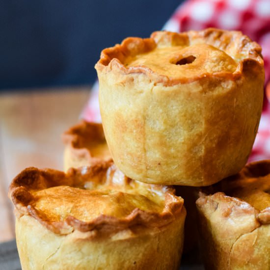 Vegetarian Pork Pies - Recipe photo by Recipe Crumbs