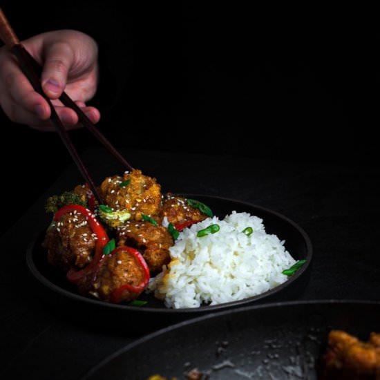 Vegan General Tso's Chicken - Recipe photo by Liv Vegan Strong
