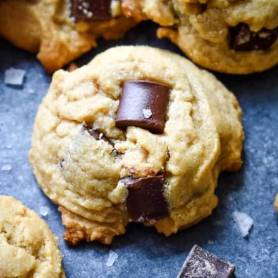 Choc Chunk Peanut Butter Cookies - Recipe photo by stressbaking