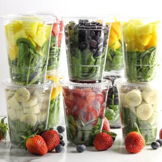How to Meal Prep Smoothies - Recipe photo by bakingyouhappier