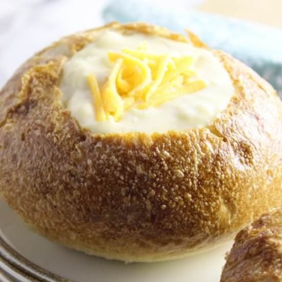 Easy Cheesy Potato Soup - Recipe photo by bakingyouhappier