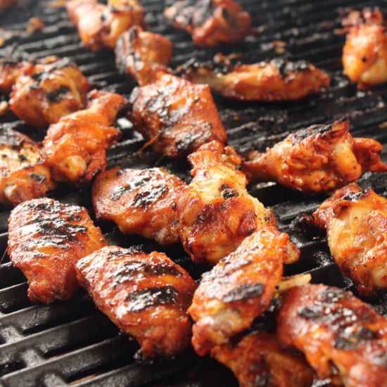 Grilled BBQ Chicken Wings - Recipe photo by Buy This Cook That