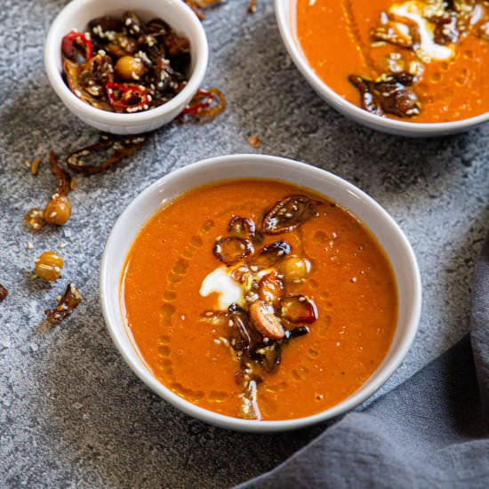 Spicy Butternut Squash Soup - Recipe photo by pageandplate