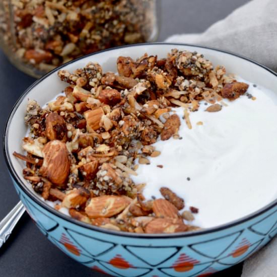 Fall Grain Free Granola - Recipe photo by TheOvenLight