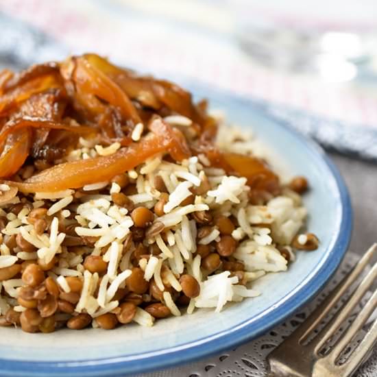 Quick Lentils & Rice - Recipe photo by Woman in Real Life