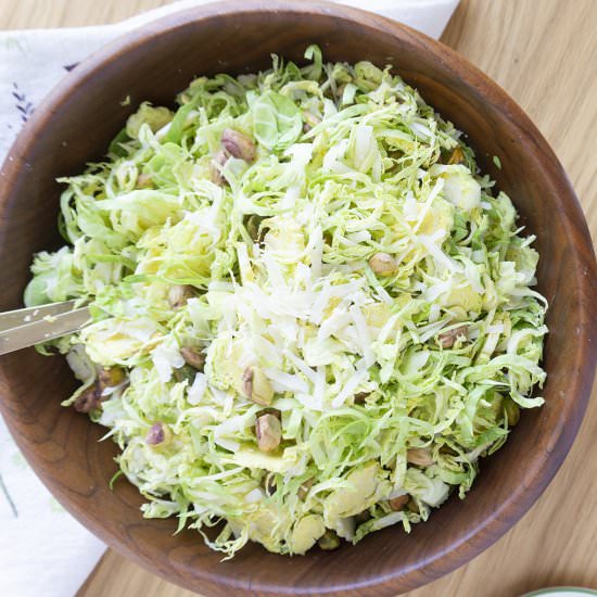 Shaved Brussels Sprout Salad - Recipe photo by ebrees