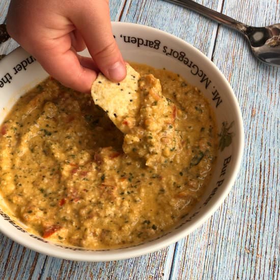 Cashew and tomato pesto or dip - Recipe photo by Once a Foodie