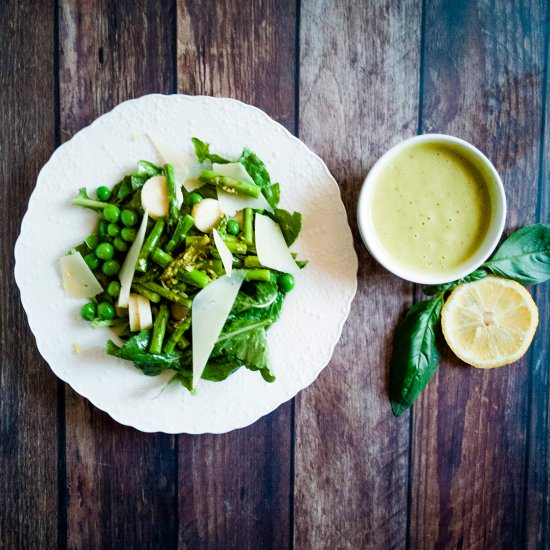 Salad verde lemon basil vinaigrette - Recipe photo by cookeatlivelove
