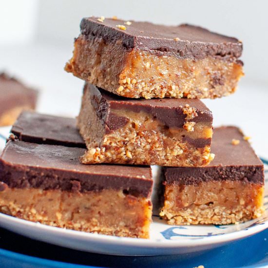 Raw Caramel Slice - Recipe photo by MySugarFreeKitchen