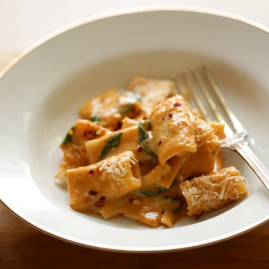 Creamy Sun-Dried Tomato Pasta - Recipe photo by entertainingwithbeth
